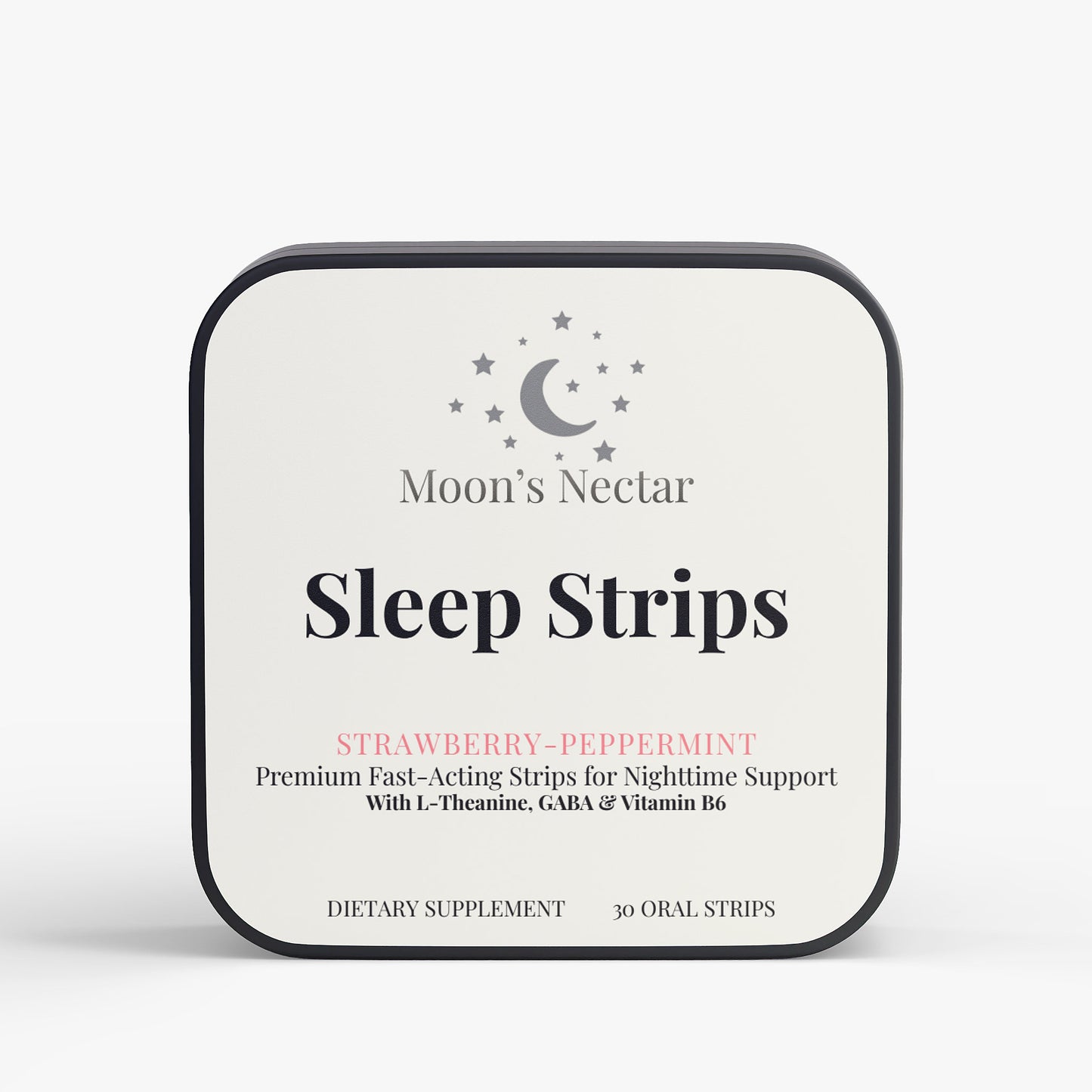 Moon's Nectar Sleep Strips packaging on a white background
