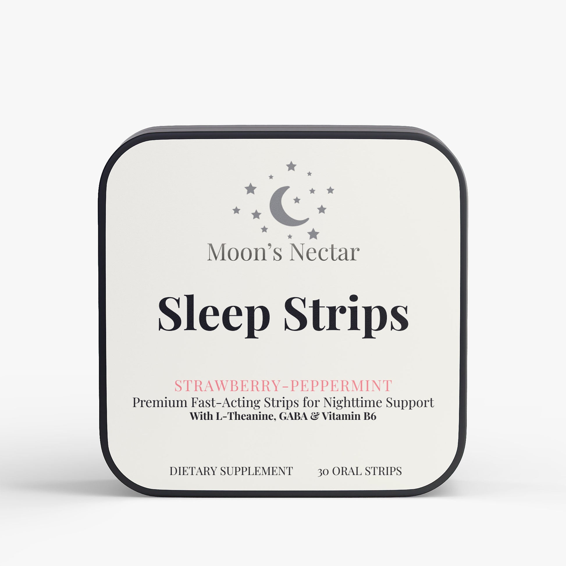 Moon's Nectar Sleep Strips packaging on a white background